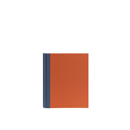 Notebook Hardcover, Rust red/Smoke blue