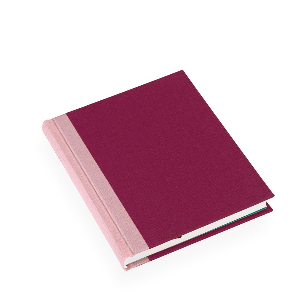 Notizbuch A6+, Blackberry/Dusty pink