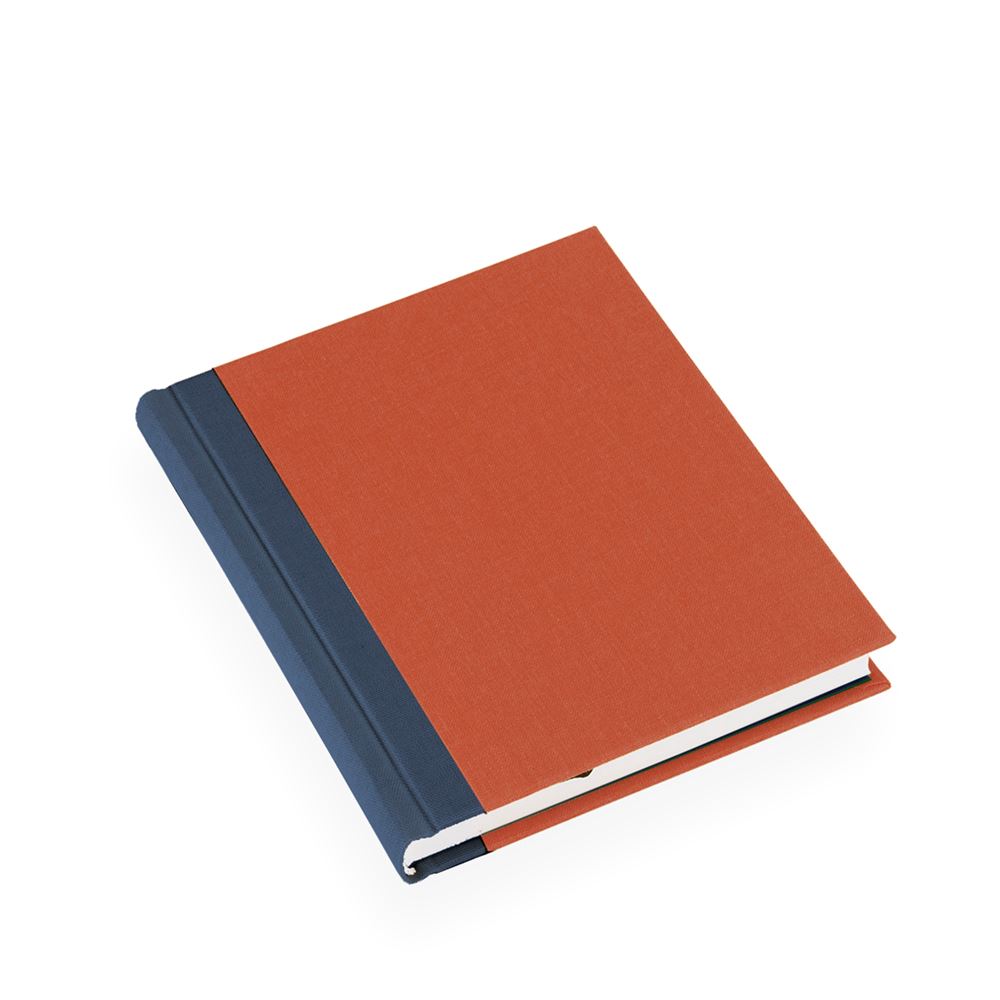 Notizbuch A6+, Rusty red/Smoke blue