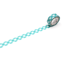 WASHI - THICK CHECKERED GREEN