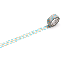 WASHI - OVERLAP CHECKERED ORANGE