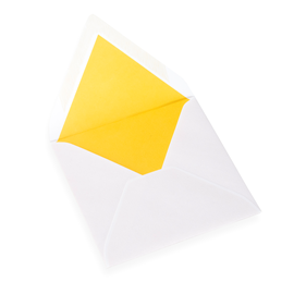 Envelope, Coloured liner, Sun Yellow