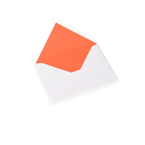 Envelope, Cotton paper, Coloured liner, Marigold