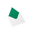 Envelope, Coloured liner, Clover Green