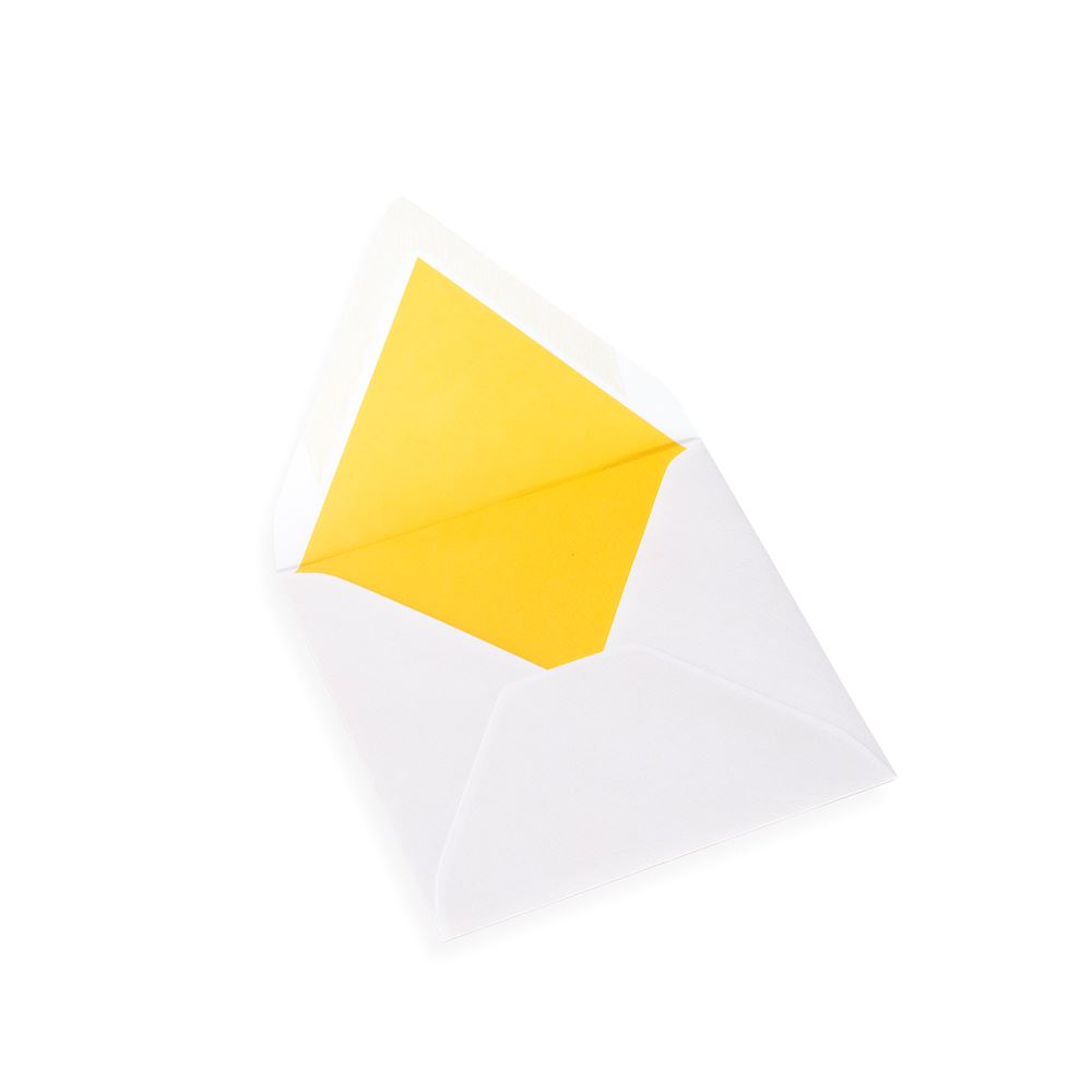 Envelope, Coloured liner, Sun Yellow