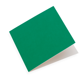 Carte double, Papier coton, Clover Green