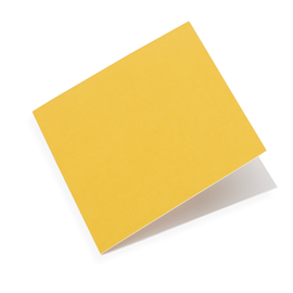 Carte double, Papier coton, Sun Yellow