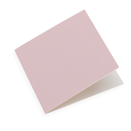 Carte double, Papier coton, Dusty Pink