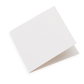 Faltkarte aus Baumwollpapier, White