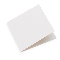 Carte double, Papier coton, White