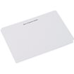 Correspondence cards with embossing, White