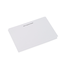 Correspondence cards with embossing, White