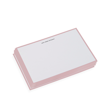 Correspondence cards with embossing, Dusty Pink