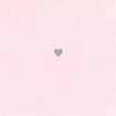 Folded card, Dusty Pink, Heart in silver