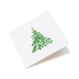 Kort i bomullspapper, Liten julgran