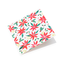 Folded card, Christmas Flowers