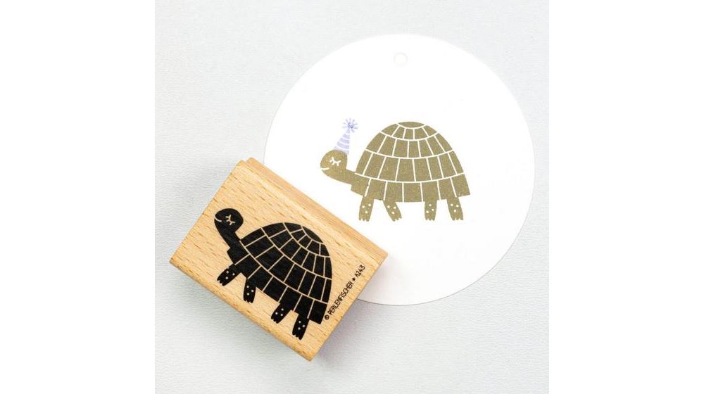 Stamp Running Turtle