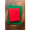 Notebook Hardcover, 170 x 200 mm, Lady with brain hat