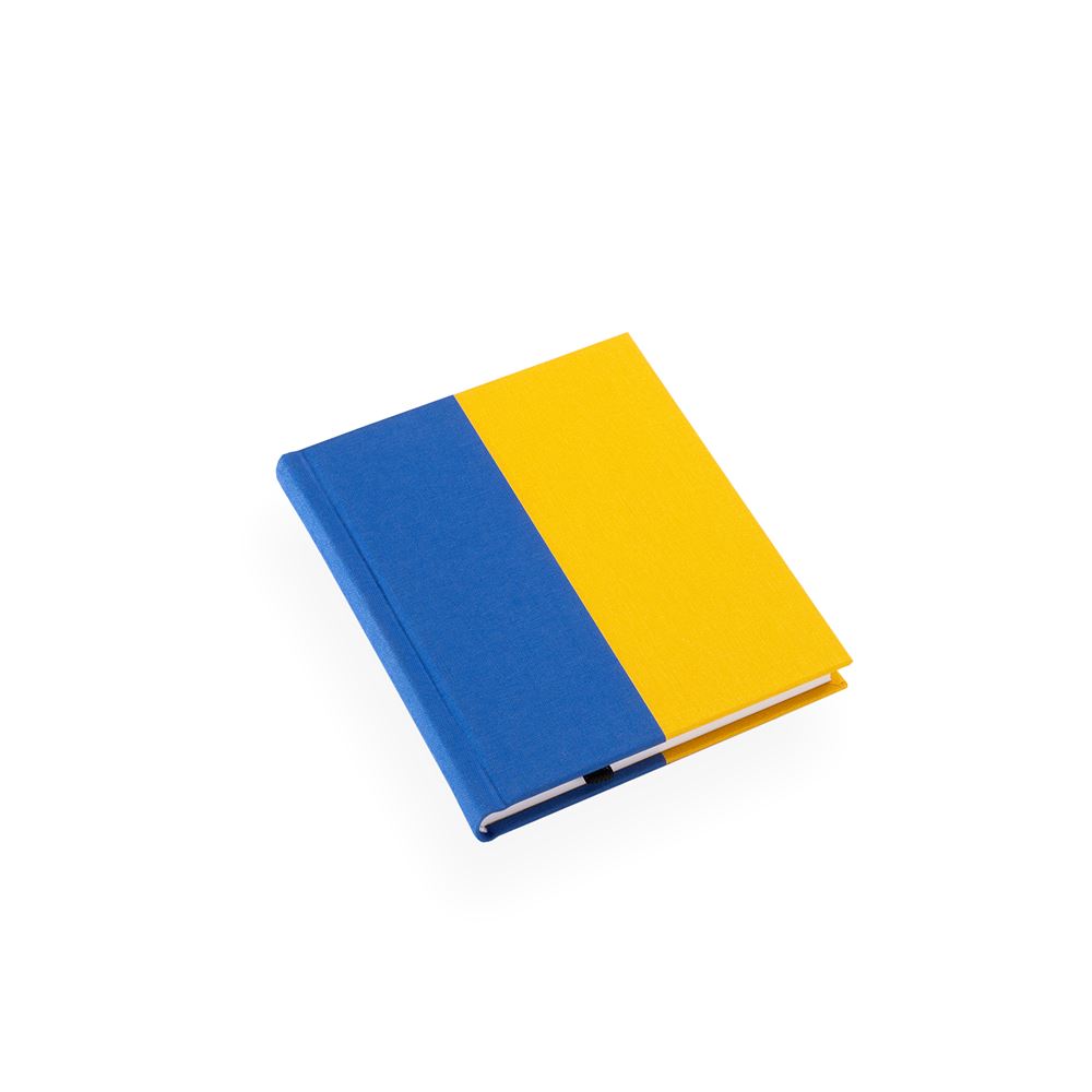 Notizbuch A6+, Sun Yellow/Blue