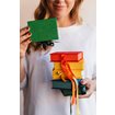 Vävklädd Box med Sidenband, Klövergrön