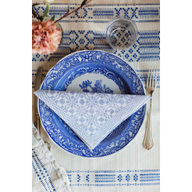 Paper napkins, Tällbergskrus, blue
