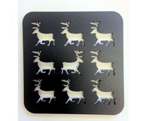 POTRACK REINDEER 18X18CM BLACK