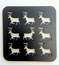 POTRACK REINDEER 18X18CM BLACK