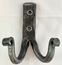 HAND WROUGHT 2-HOOK IRON 10CM