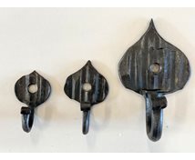 HANDWR.WALLHOOK IRON LEAF