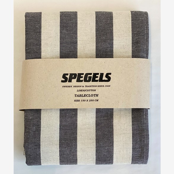 BORDSDUK 150X250CM STRIPE SVART/BEIGE