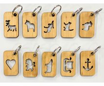 KEYRING OIL.BIRCH 7CM CUT OUT FIGURE