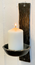 HANDWR.IRON BLOCKCANDLEH.30CM WALL