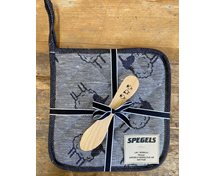 GIFT BOX BL.HOTPAD7KNIFE SHEEP