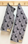 TOWEL BLACK REINDEER/WHITE