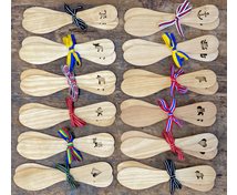 SET BUTTERKNIVES BIRCH W.CUT OUT FIGURE 15CM