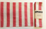 PLACEMAT 30X40CM STRIPE BEIGE/RED