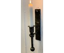 HANDWR.IRON WALL CANDLEHOLDER 25CM