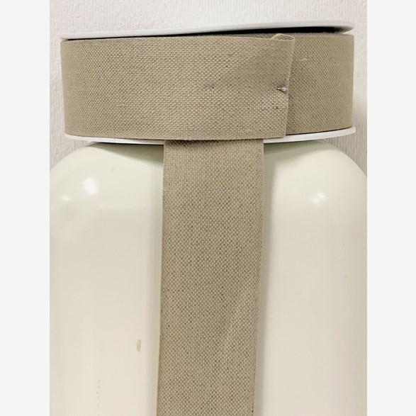 LIN/BOM.BAND 40MM LINFÄRG 25m/rulle