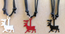 CHARM IRON REINDEER 23 MM WITH BLACK RIBBON