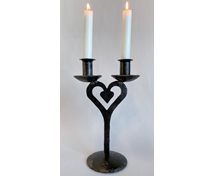 HANDWR.2-CANDLE HOLDER HEART 28CM