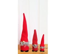 SANTA WITH LONG HAT RED