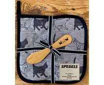 GIFT BOX BL.HOTPAD/KNIFE CAT