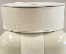 RIBBON LINNEN 40MM WHITE LINNEN 25m/roll