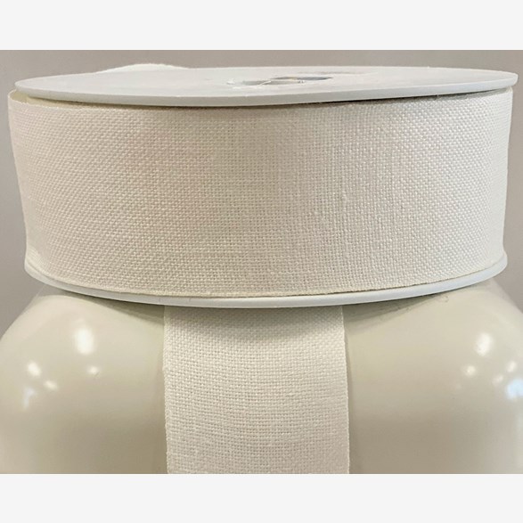 LIN/BOM.BAND 40MM VITT 25m/rulle