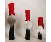 LONG SANTA REINDEERSK.BLACK WITH RED HAT