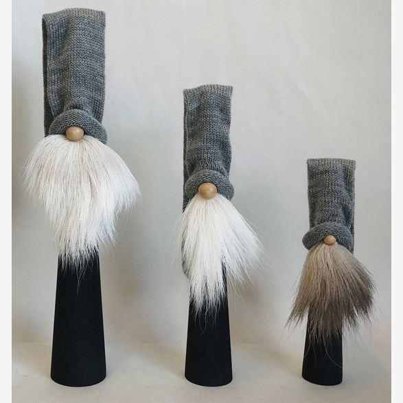 LONG SANTA REINDEERSK.BLACK GREY HAT