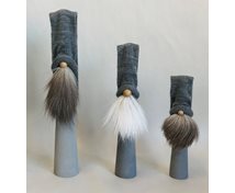 LONG SANTA GREY WITH GREY HAT