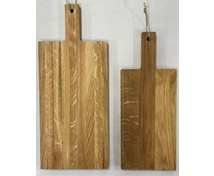 CUTTING BOARD W.HANDLE OIL.OAK