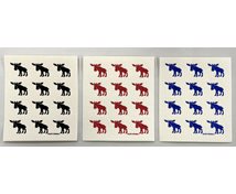 DISHRAG WITH 12 MOOSES