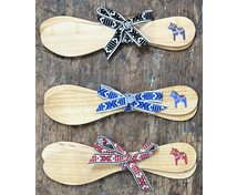 SET BUTTERKNIVES BIRCH DEC.DALAHORSES